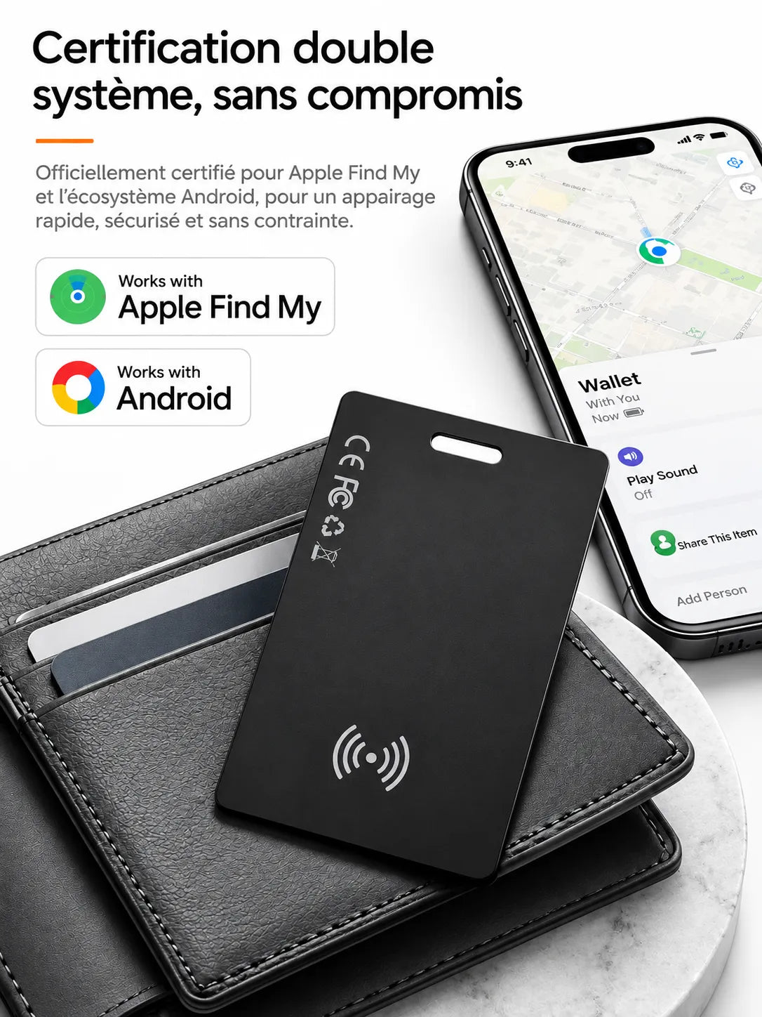 Carte de localisation connectée DESKARIS