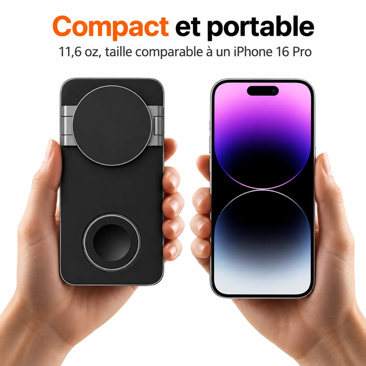 Station de Charge Sans Fil 3-en-1