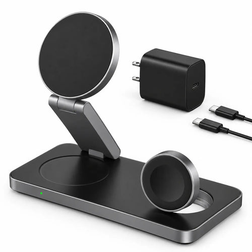 Station de Charge Sans Fil 3-en-1