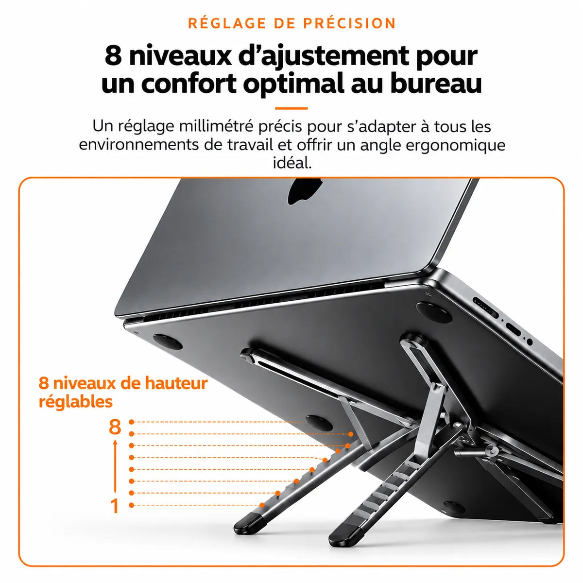 Support ordinateur portable magnétique