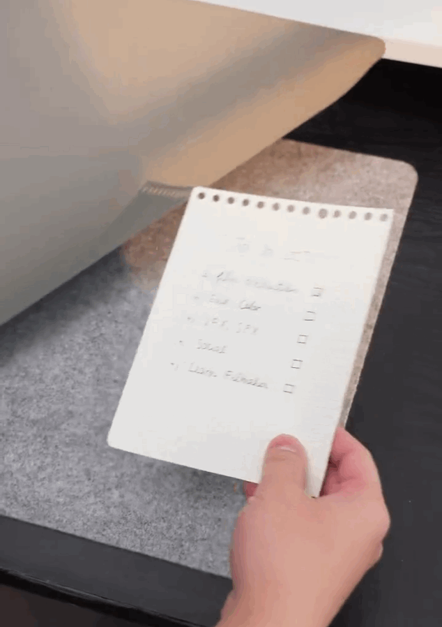 Vos papiers disparaissent dessous